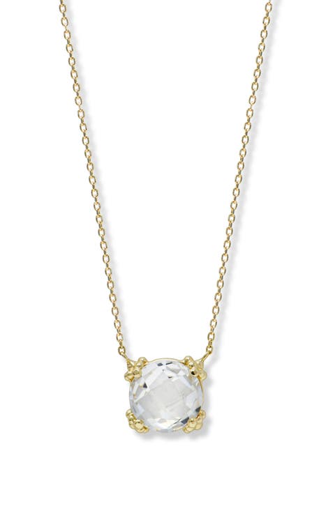 Dew Drop Cluster Topaz Pendant Necklace