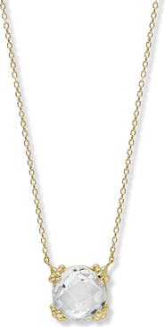 Anzie Dew Drop Cluster Topaz Pendant Necklace