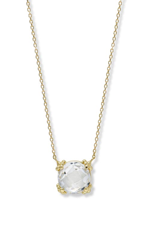 Anzie Dew Drop Cluster Topaz Pendant Necklace in Gold at Nordstrom, Size 17"