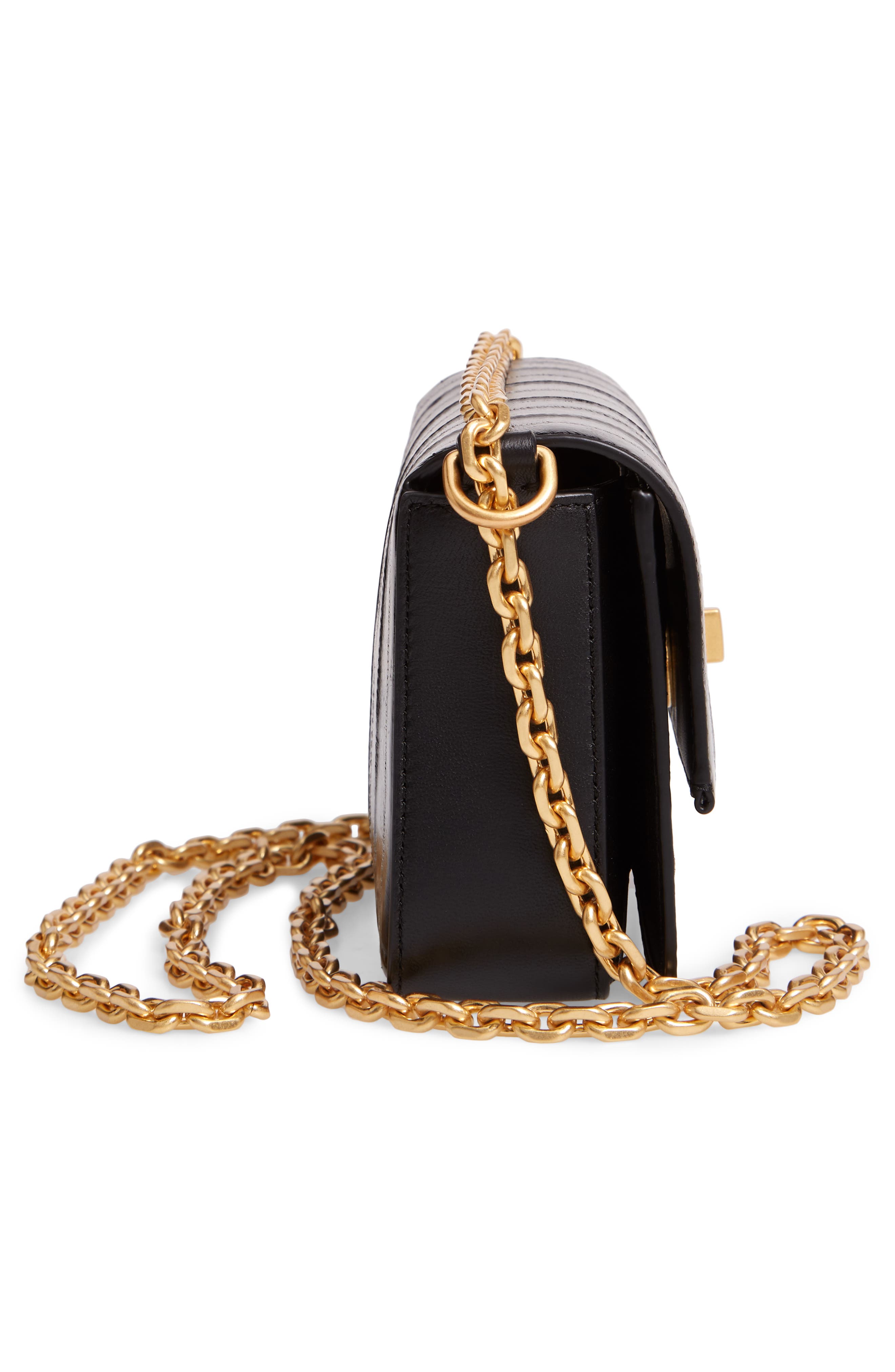 Tory Burch Mini Kira Eelskin Bag, Alternate, color, 