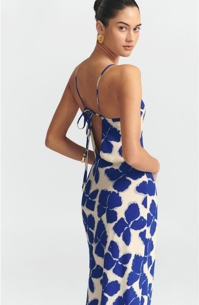 ST MRLO Gemma Slip Dress, Alternate, color, Blue Wildflower