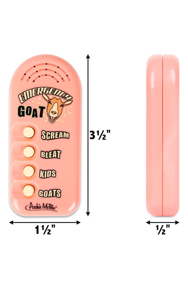Archie McPhee Emergency Goat Novelty Toy, Alternate, color, Multicolored