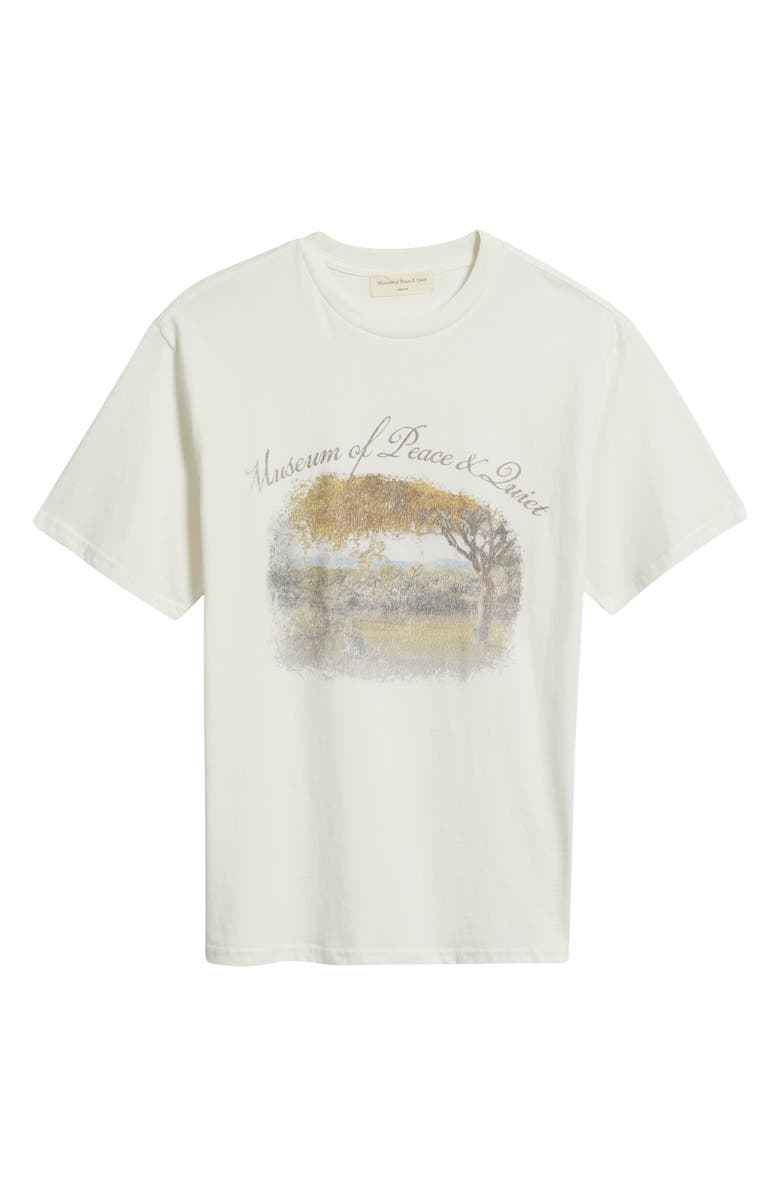 Museum of Peace & Quiet Scenic Graphic T-Shirt, Main, color, White
