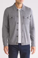 Amicale Knit Long Sleeve Button-Up Shirt