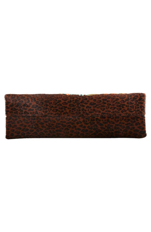 Etro X-small Clutch Talk Genuine Calf Hair Clutch In Brown