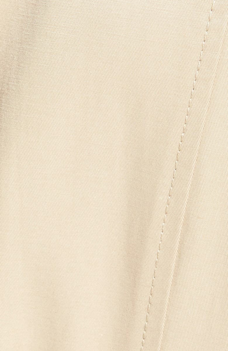 GUESS Piped Fit & Flare Trench Coat, Alternate, color, 