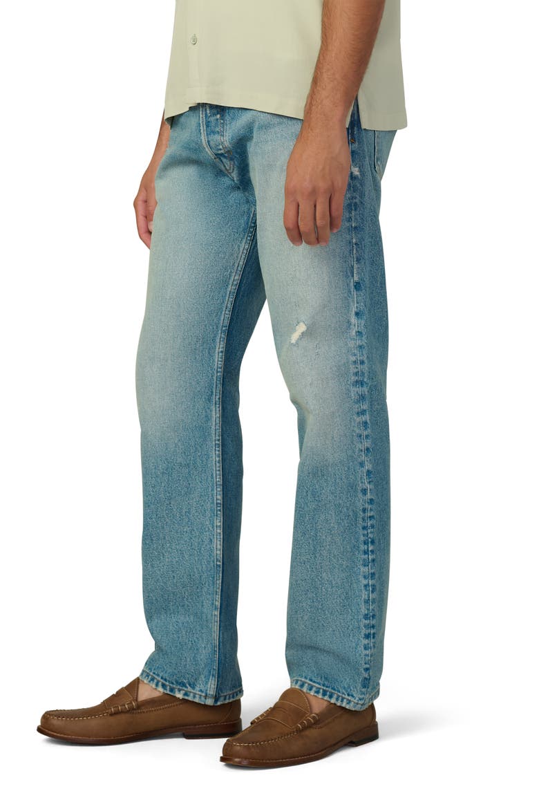 The Relaxed Distressed Straight Leg Jeans, Alternate, color, MANSFIELD
