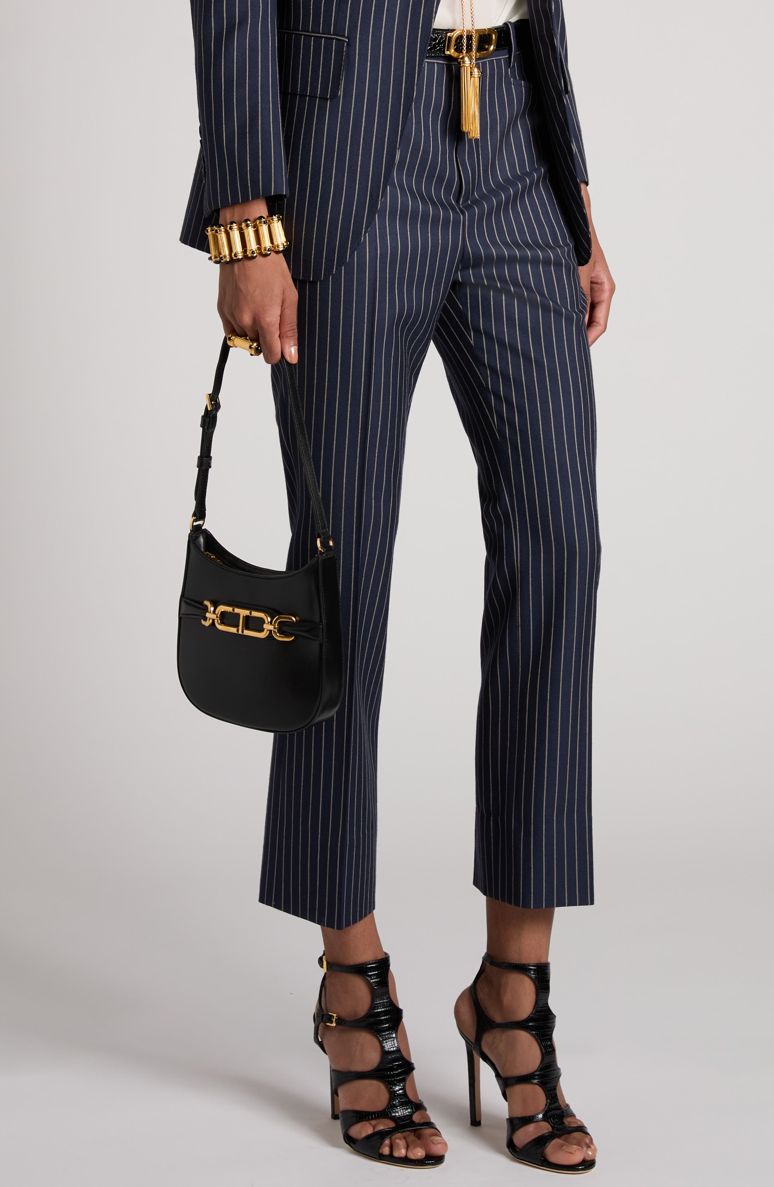 TOM FORD Mini Leather Shoulder Bag, Alternate, color, 