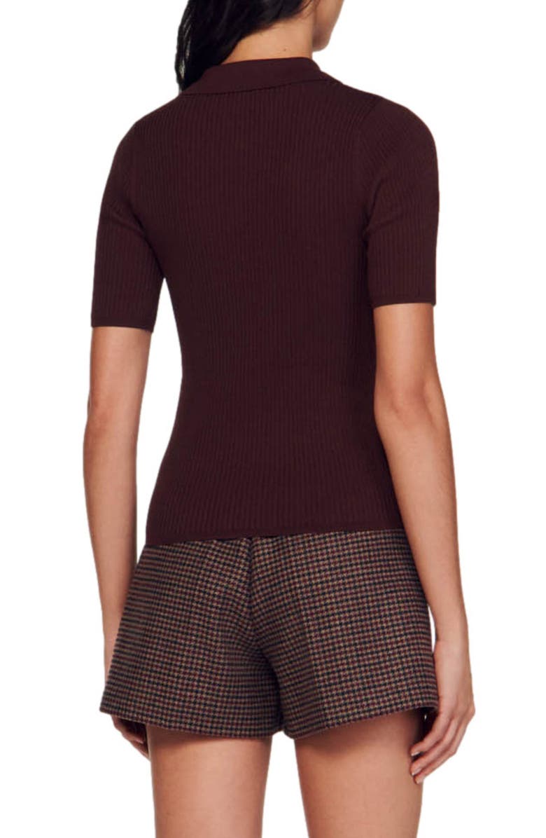 SANDRO Mileva Rib Polo, Alternate, color, 