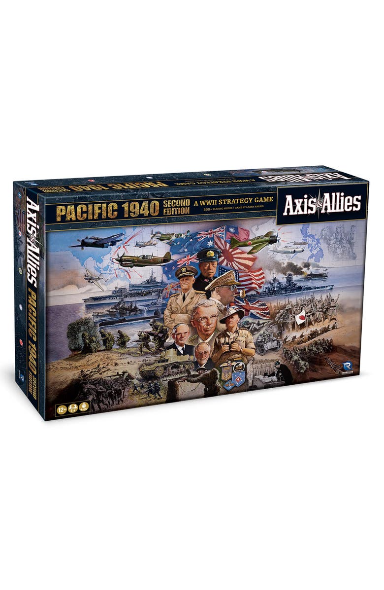Renegade Game Studios 1940 Pacific 2nd Edition WWII War Miniatures Strategy Board Game, Main, color, Multicolored
