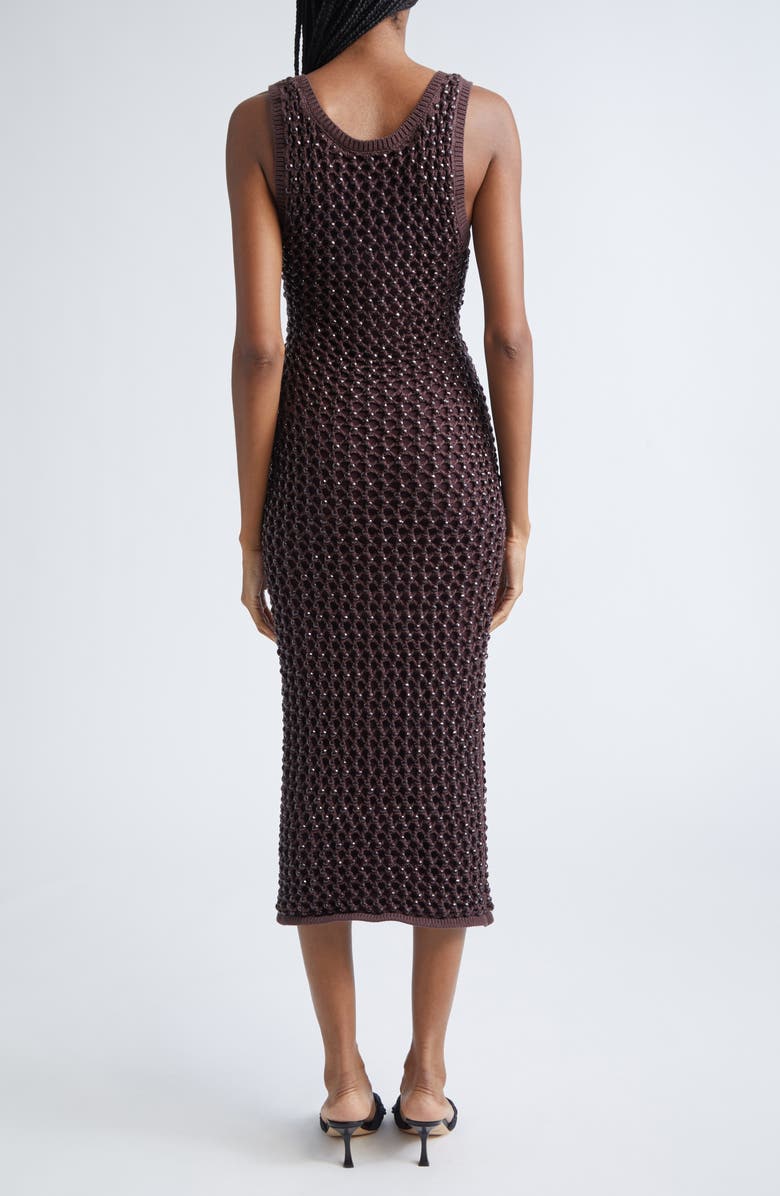 Diotima Emin Crystal Mesh Tank Dress, Alternate, color, Nightshade