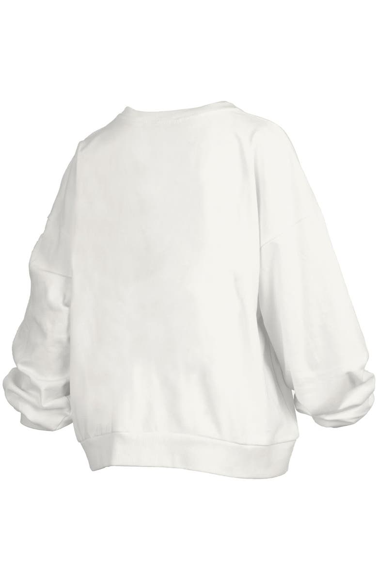 PRESSBOX Women's Pressbox White Florida Gators 2025 NCAA Men's Basketball National Champions Trilogy Basketball Janice Oversized Fleece Pullover Sweatshirt, Alternate, color, 