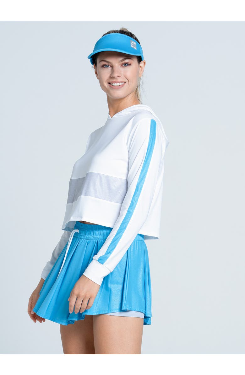 Lucky in Love All That Shimmers Hoodie, Alternate, color, White