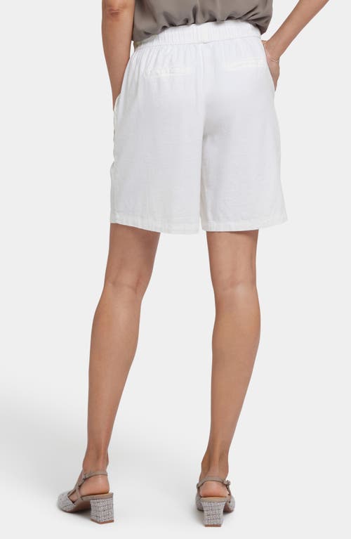Nydj Breezy Bermuda Shorts In White