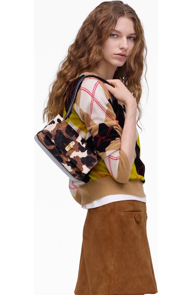 Marc Jacobs The Mini Dual Genuine Calf Hair Handbag, Alternate, color, Mocha Multi