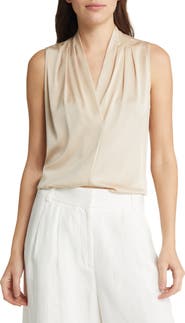 KOBI HALPERIN 'Mila' Sleeveless Stretch Silk Blouse