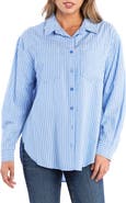 Billy T Stripe Linen Blend Button-Up Shirt