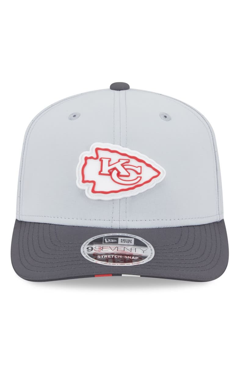 New Era Men's New Era Gray/Graphite Kansas City Chiefs 2025 NFL Training Camp 9SEVENTY Adjustable Hat, Alternate, color, Gray