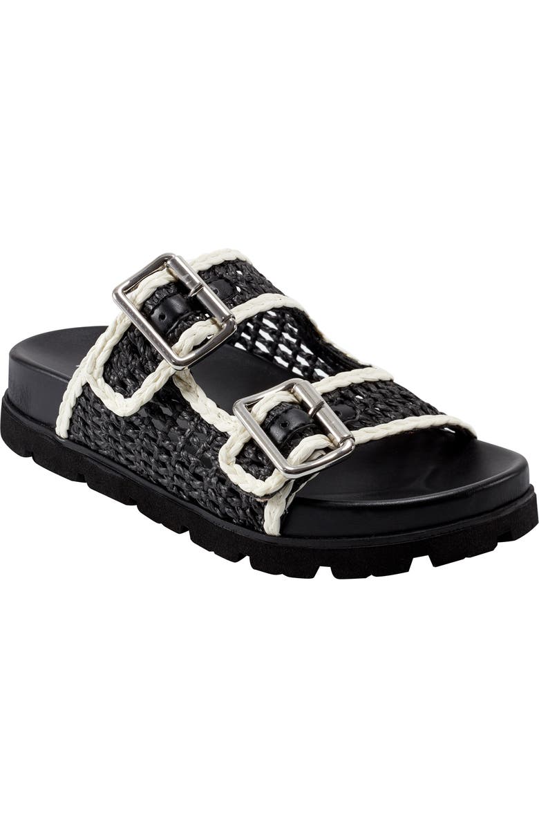 Marc Fisher LTD Mylan Two-Strap Sandal, Main, color, Black
