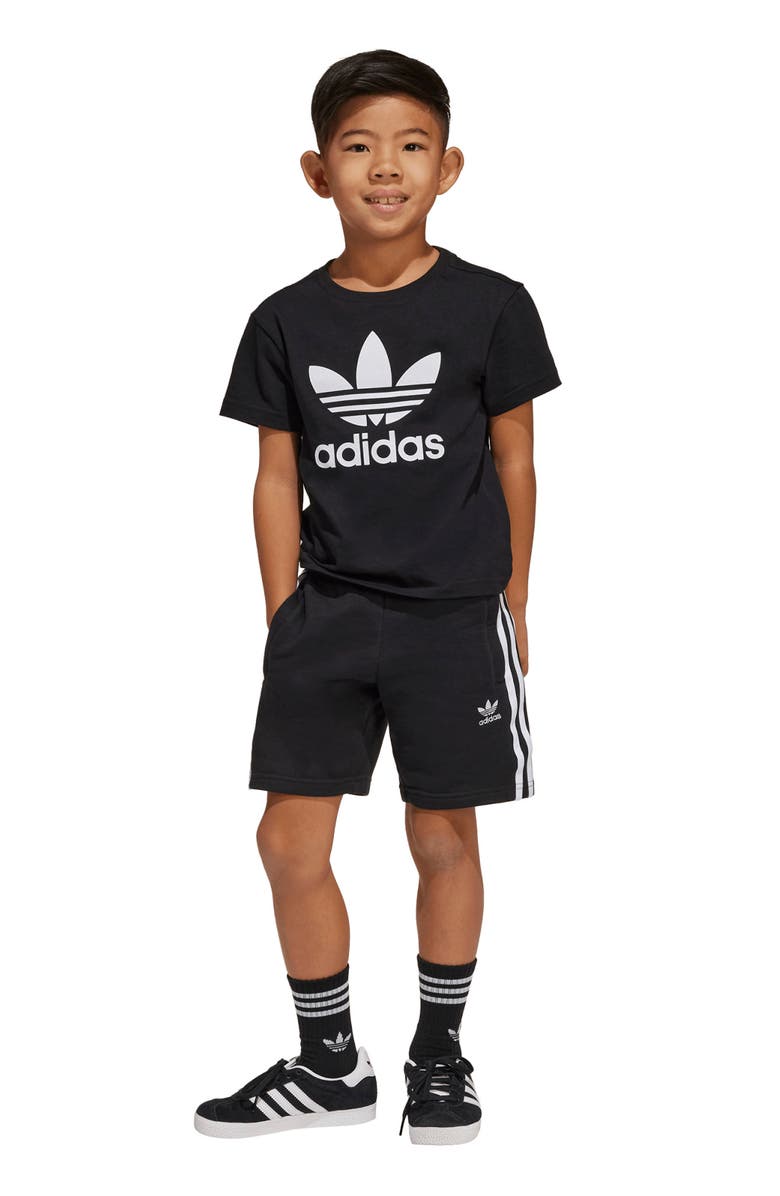 adidas Originals Kids' Adicolor Trefoil T-Shirt & Shorts Set, Alternate, color, 