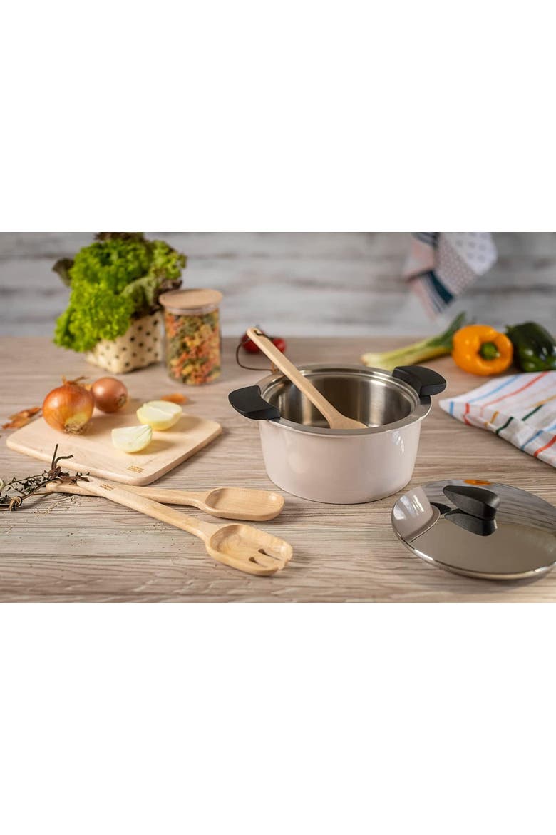 Hotpan Stainless Steel Cooking Pot with Insulated Bowl, 5.3-Quart, Alternate, color, Sand