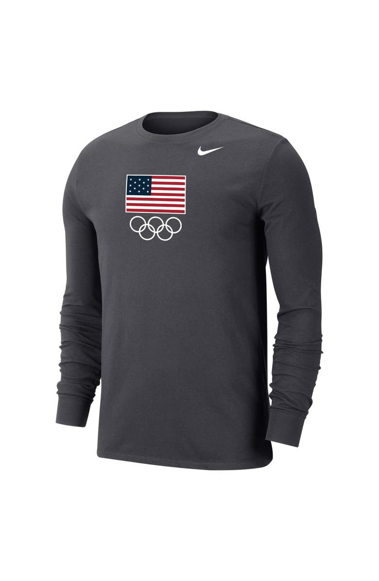 Nike Men's Nike Anthracite Team USA Performance T-Shirt, Alternate, color, 
