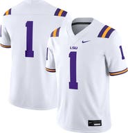 Nike Men's Nike #1 White LSU Tigers Game Jersey