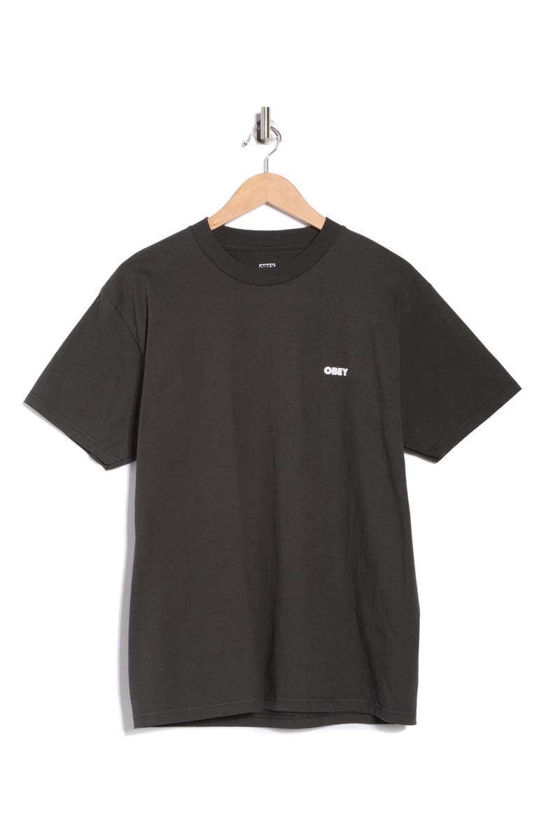 Obey Visual Studies Graphic T-Shirt, Alternate, color, Vintage Black