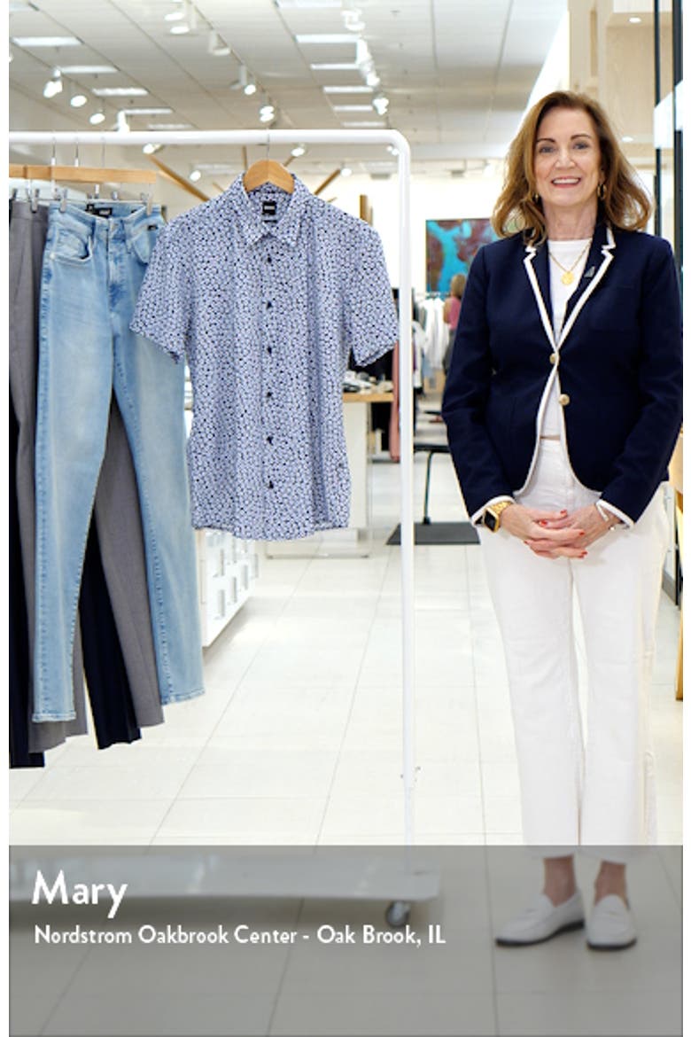 Roan Floral Short Sleeve Stretch Button-Up Shirt video