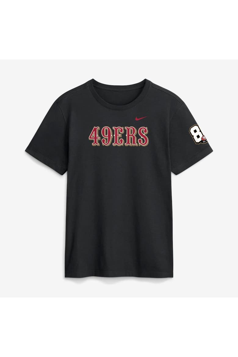 Men's Nike Black San Francisco 49ers 80th Anniversary Goal Line Stand T-Shirt, Alternate, color, Black