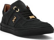 BILLIONAIRE Nubuck Croco Printed Lo-Top Sneakers Men
