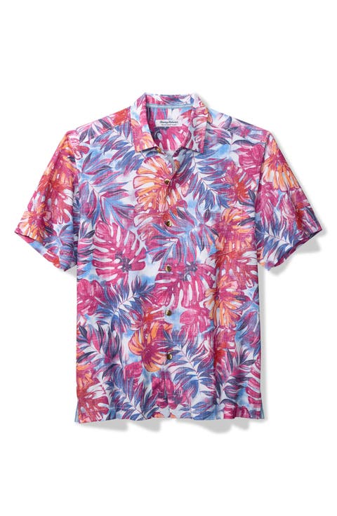 Coastal Cool Frond Fiesta IslandZone® Short Sleeve Button-Up Shirt
