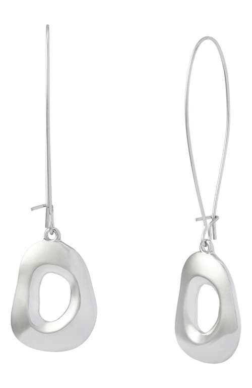 Robert Lee Morris Sculptural Earrings In Silver