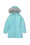 Girls Water Resistant Velour Parka