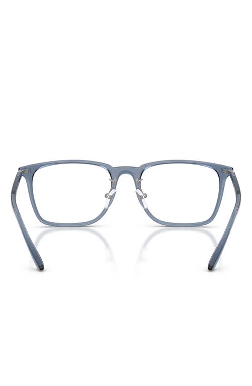 Emporio Armani 55mm Pillow Optical Glasses In Blue