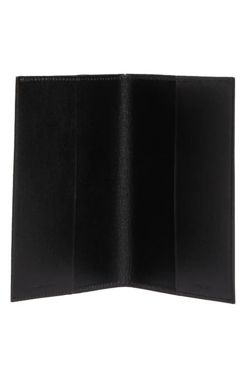 The Row Leather Passport Holder In Black