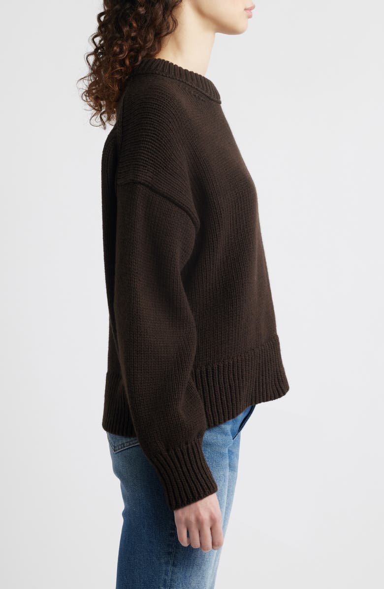 MANGO Chunky Knit Sweater, Alternate, color, Brown