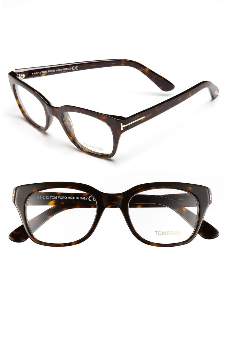 51mm Optical Glasses, Main, color, SHINY DARK HAVANA