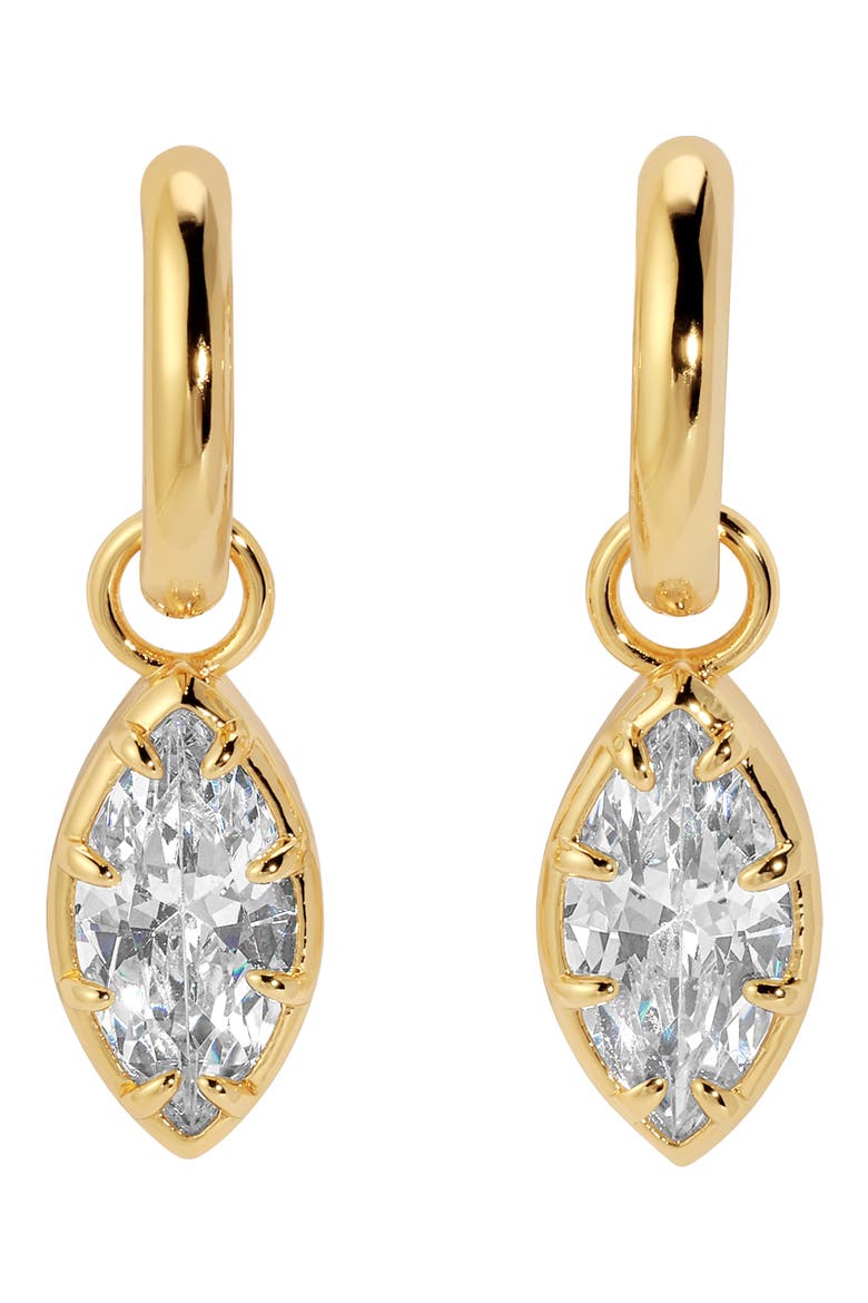 Estelle Marquise Drop Earrings, Main, color, GOLD