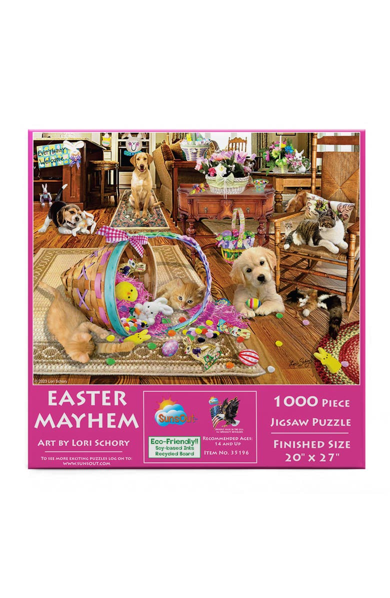 Sunsout Easter Mayhem 1000 piece Jigsaw Puzzle for Adults, Alternate, color, Multicolor
