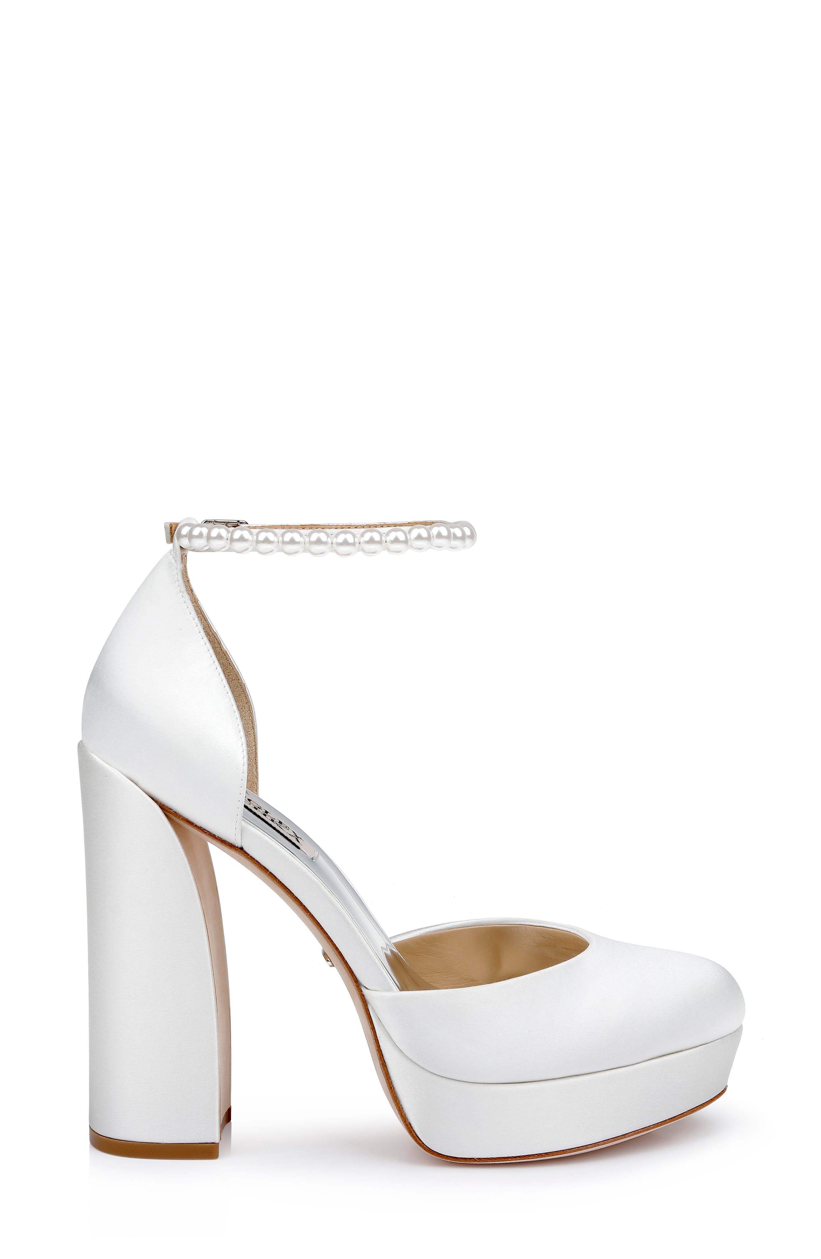 Badgley Mischka Collection Felixa Ankle Strap Platform Sandal, Alternate, color, Soft White