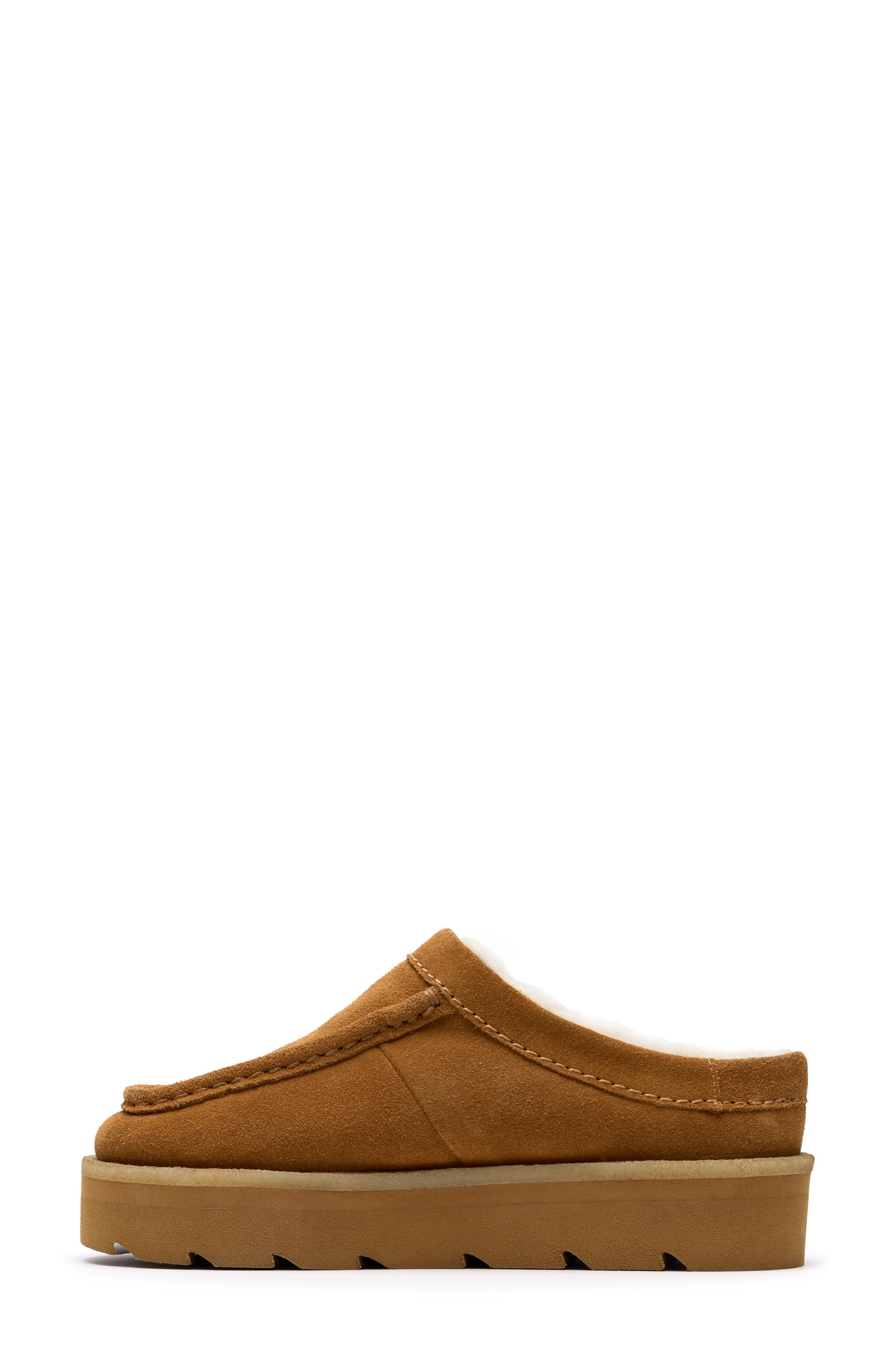 Clarks<sup
®</sup
 Originals Meare Clog, Alternate, color, Caramel Wlined