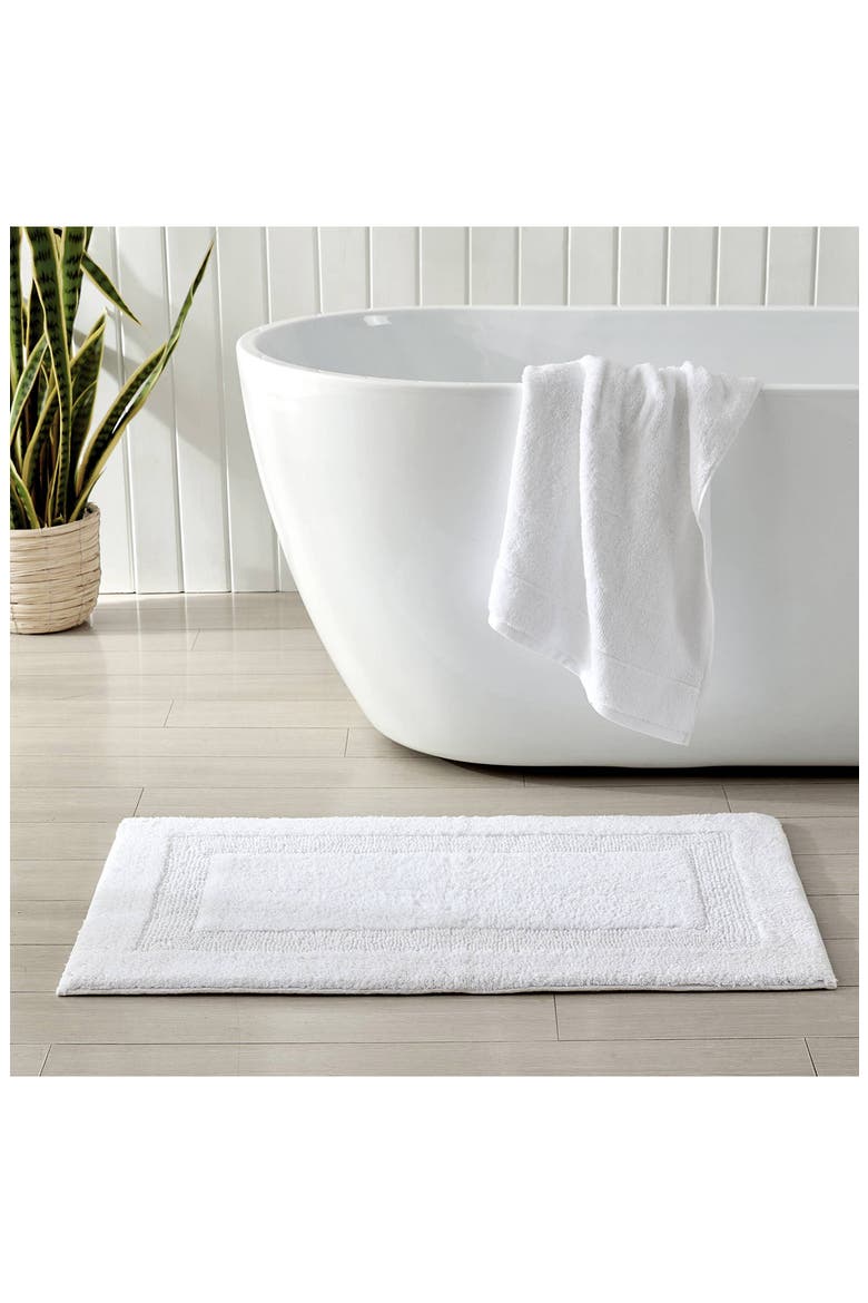 Long Branch White Bath Mat, Alternate, color, COCONUT