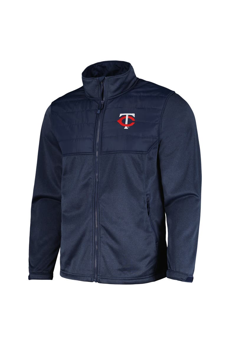 Men's Dunbrooke  Heather Navy Minnesota Twins Explorer Full-Zip Jacket, Alternate, color, Heather Navy
