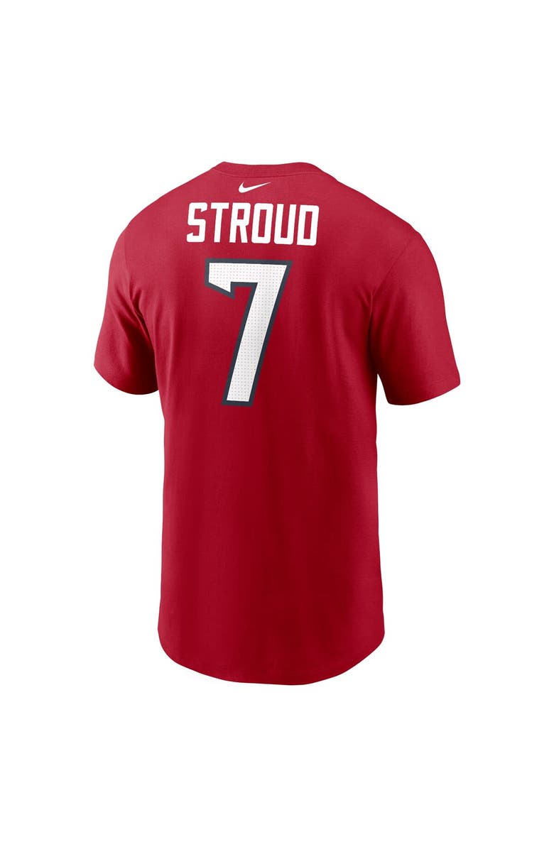 Nike Men's Nike C.J. Stroud Red Houston Texans Player Name & Number T-Shirt, Alternate, color, Red