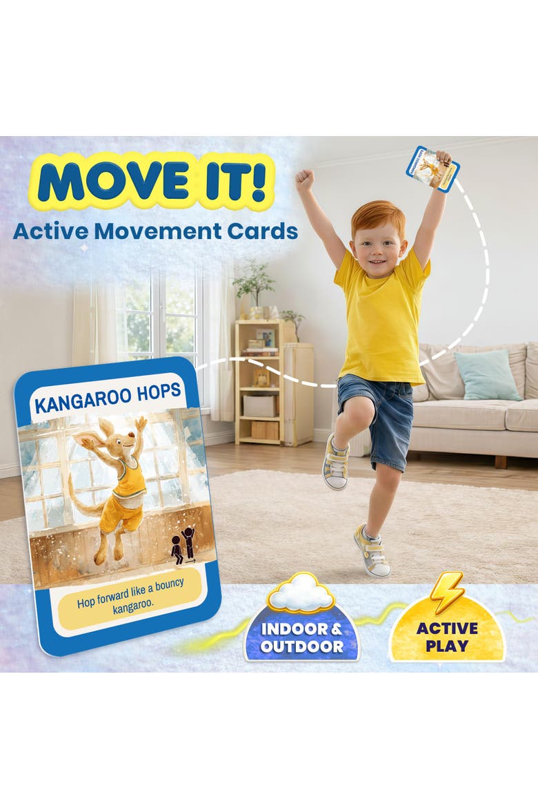 Kids Card Game Set with Multiple Activities, Alternate, color, Move It