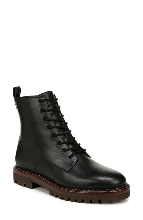 Women s Leather Genuine Lace Up Boots Nordstrom