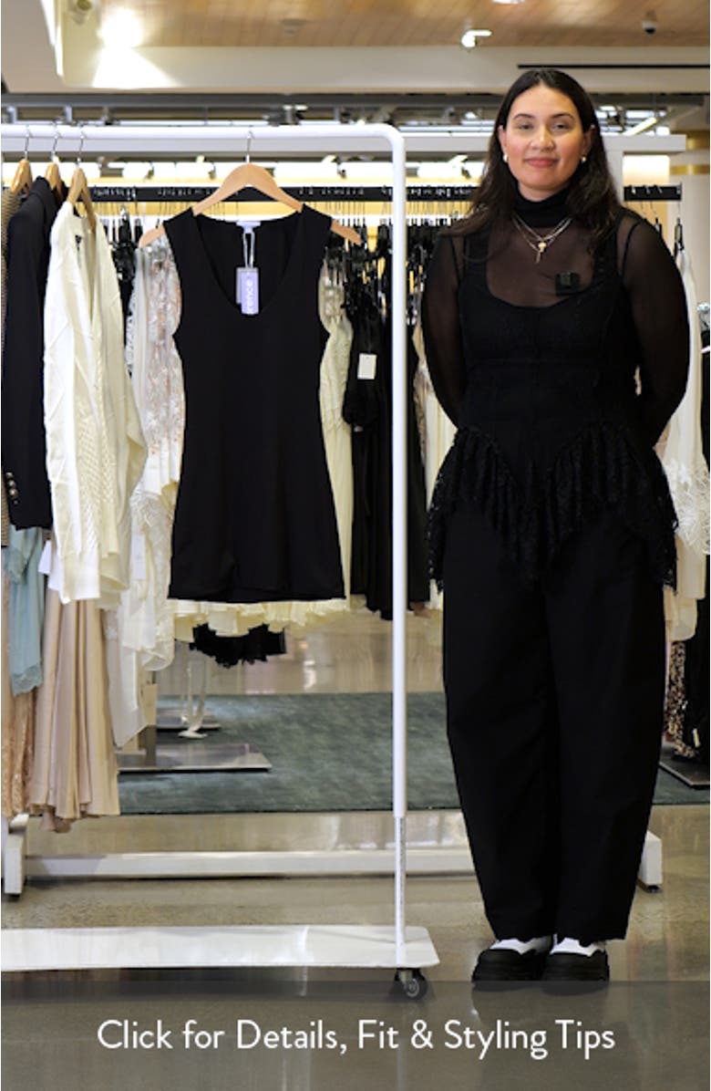 Power Mesh Plunge Minidress, sales video thumbnail