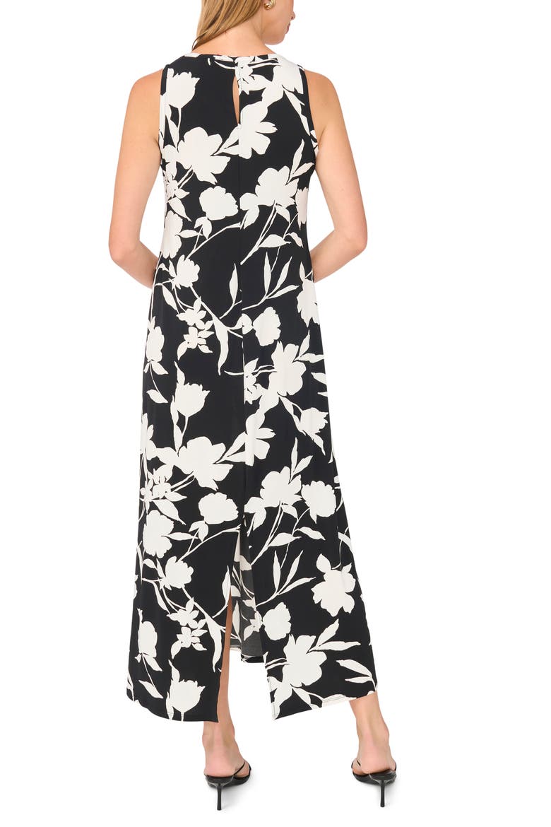 Keyhole Back Maxi Dress, Alternate, color, RICH BLACK