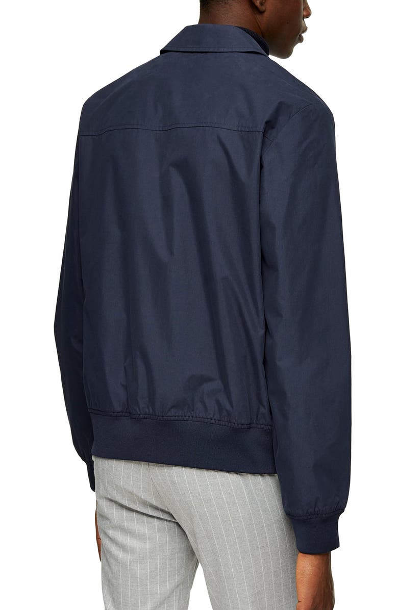 Topman Papertouch Classic Fit Bomber Jacket, Alternate, color, 